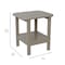 Flash Furniture Brown 2 Tier Adirondack Style Patio Side Table LE-HMP-1035-1517H-BR-GG - alternate 6